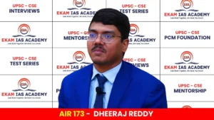 UPSC 2023 AIR 173 - DHEERAJ REDDY