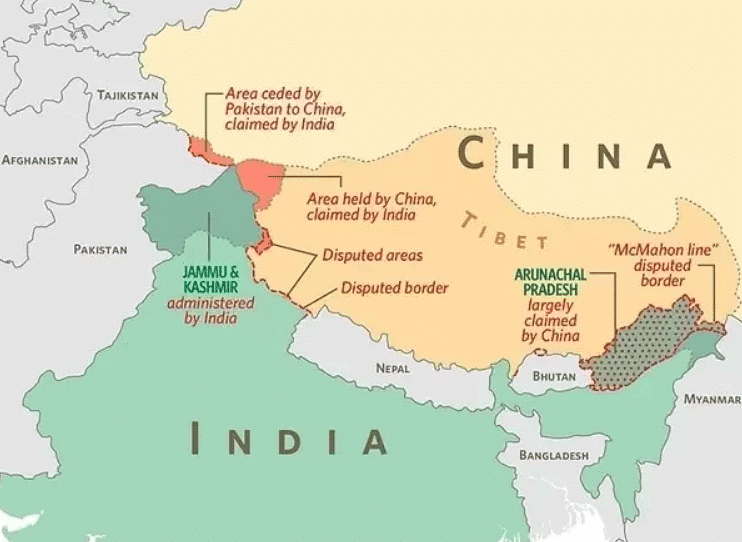 MAPPING THE INDIA–CHINA BORDER