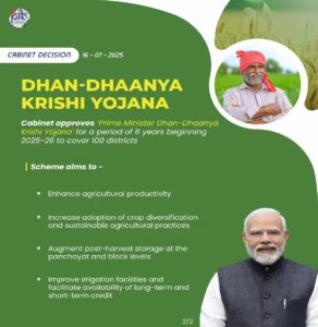 Dhan-Dhaanya Krishi Yojana
