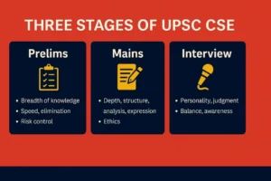 THREE STAGES OF UPSC CSE EXAM