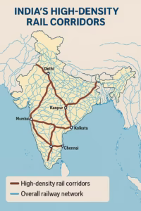 India's High-Density Rail Corridors
