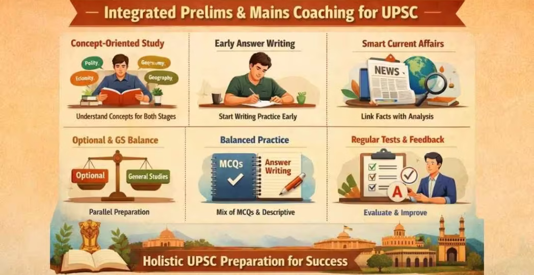 Integrated Prelims and Mains Coaching for UPSC