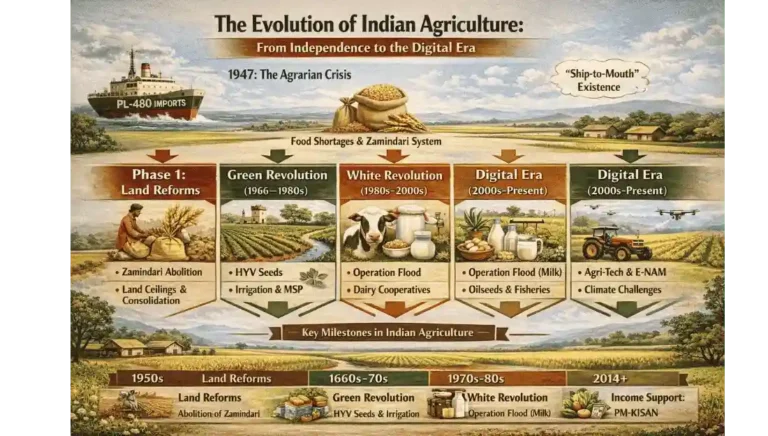Evolution of Indian Agriculture UPSC
