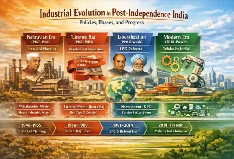 Industrial Evolution in post independence India