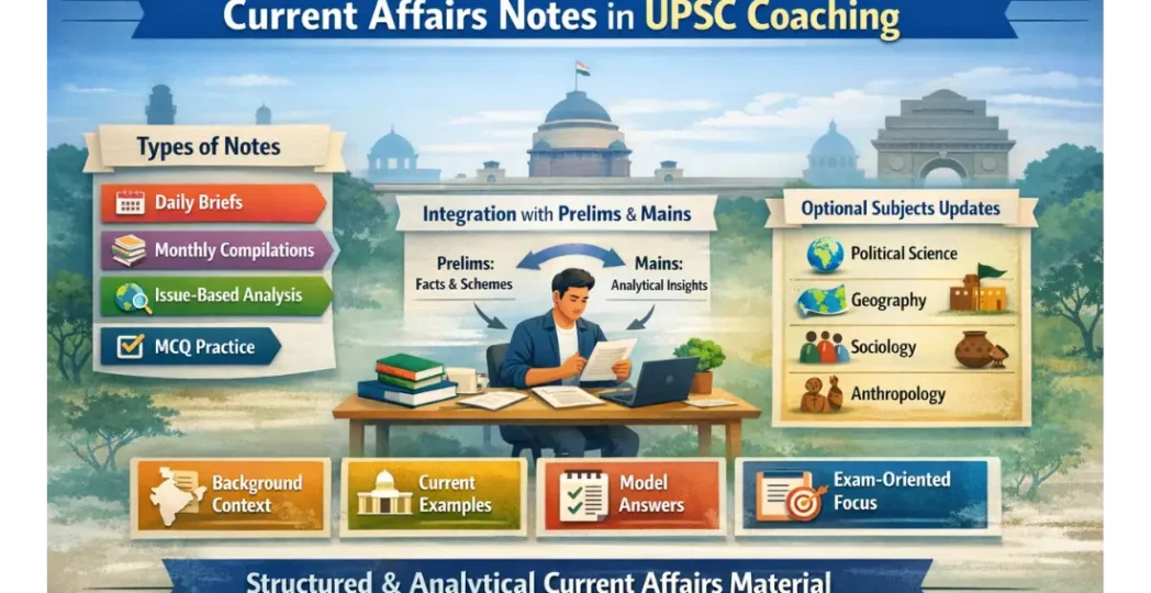 Current Affairs Notes in UPSC Coaching