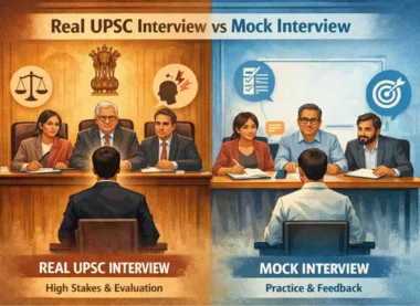 Real UPSC Interview vs Mock Interview