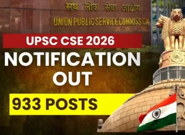 UPSC CSE 2026 Notification Out