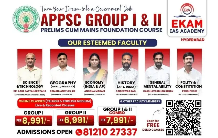APPSC Group 1 and 2 Prelims Cum Mains Foundation Course