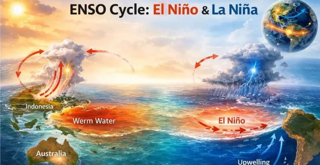El Niño and La Niña ENSO,Climate Shockwaves Across Continents