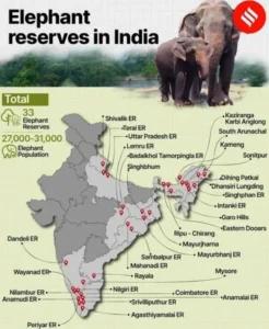 Elephant Reserves in India