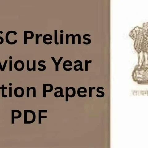 UPSC Prelims Previous Year Question Papers PDF