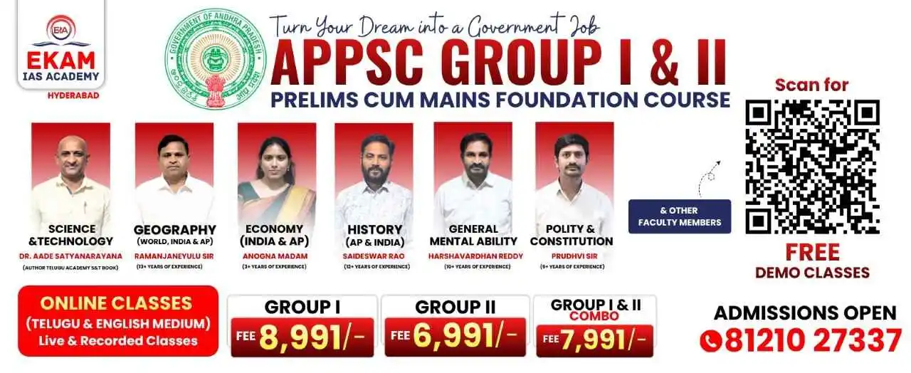 APPSC Group 1,2 and Combo Coaching Courses