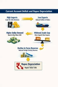 Current Account Deficit and Rupee Derpreciation