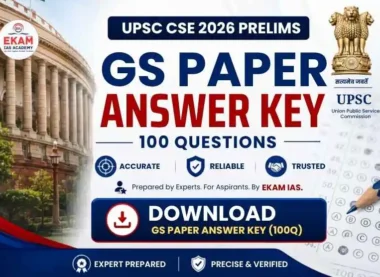 UPSC CSE 2026 Prelims GS Paper Answer Key
