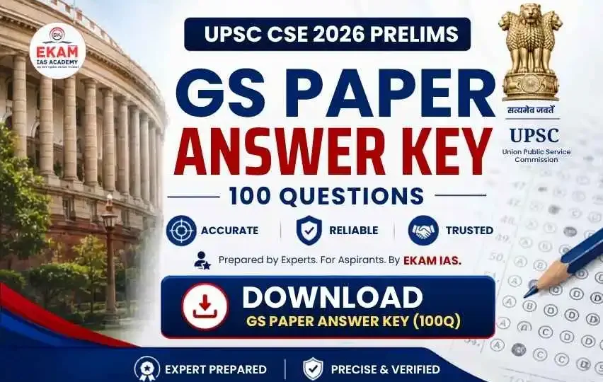 UPSC CSE 2026 Prelims GS Paper Answer Key