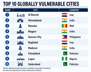 India Tops Global Heatvulnerability List
