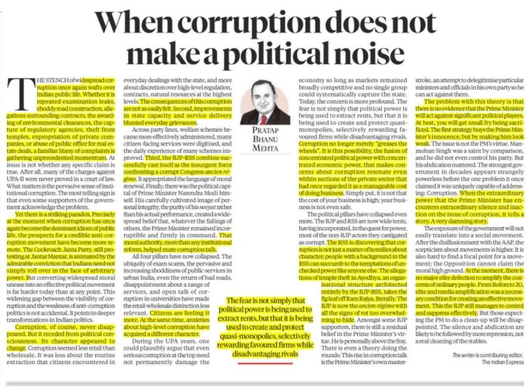 Corruption & Political Accountability