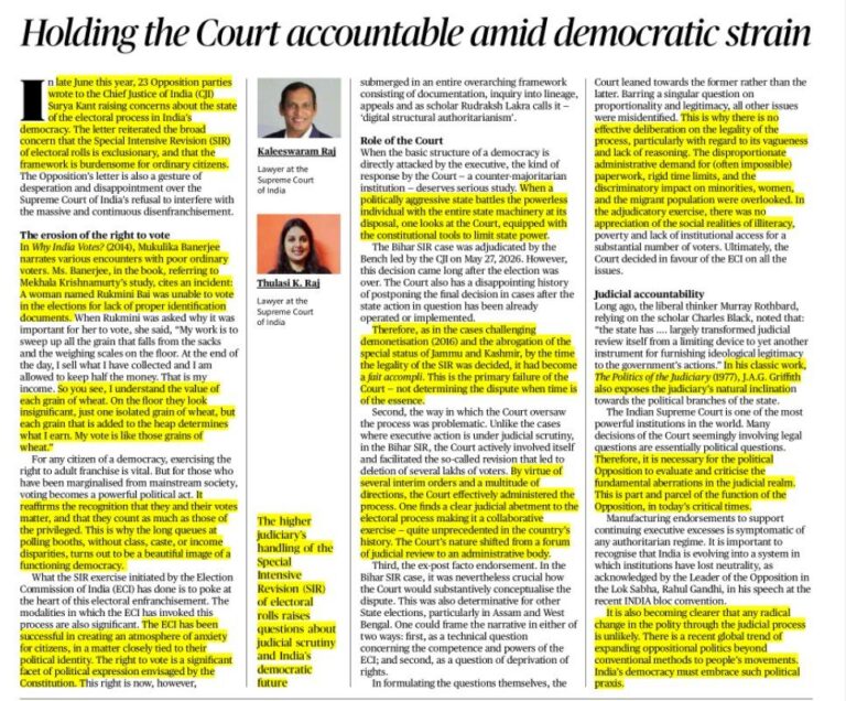 Holding the Court Accountable Amid Democratic Strain