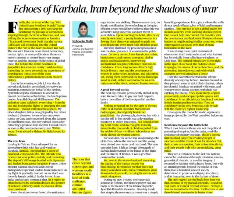 Echoes of Karbala, Iran Beyond the Shadows of War