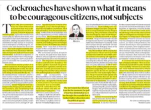 Courageous Citizens, Not Subjects