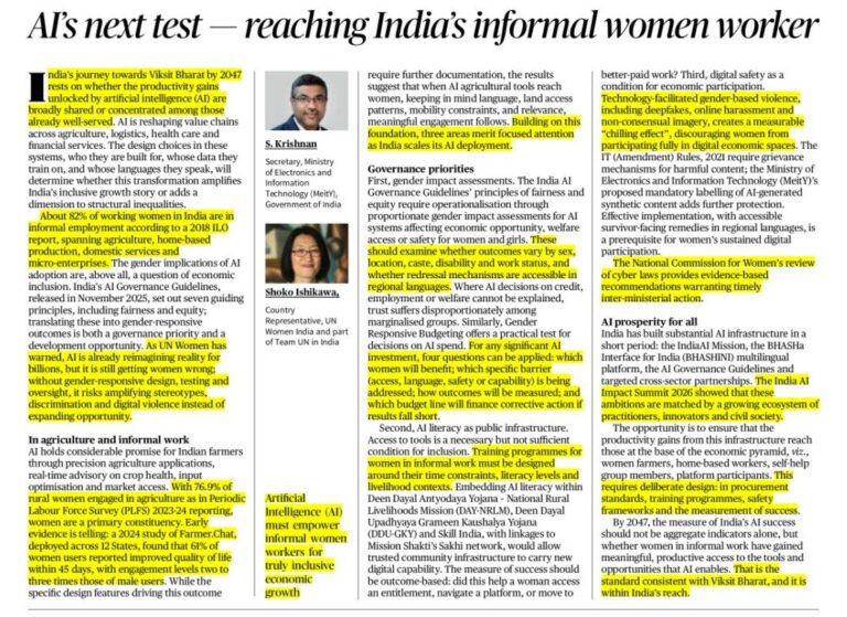 AI’s Next Test: Reaching Informal Women Workers