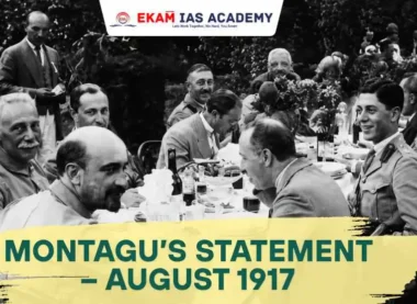 Montagu’s Statement – August 1917