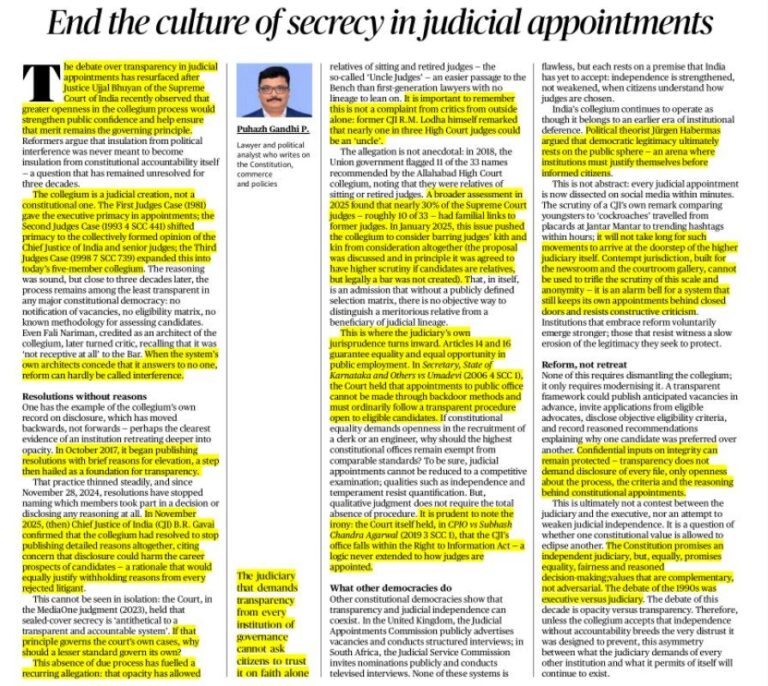 Ending Secrecy in Judicial Appointments