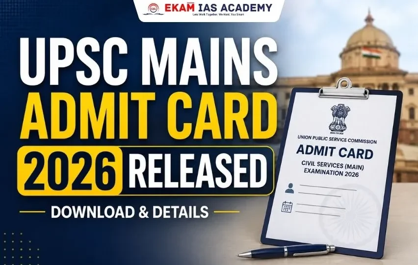 UPSC Mains Admit Card 2026 Released