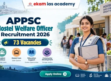 APPSC Hostel Welfare Officer Recruitment 2026