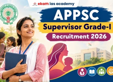 APPSC Supervisor Grade-I Recruitment 2026