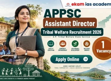 Assistant Director Tribal Welfare Recruitment 2026
