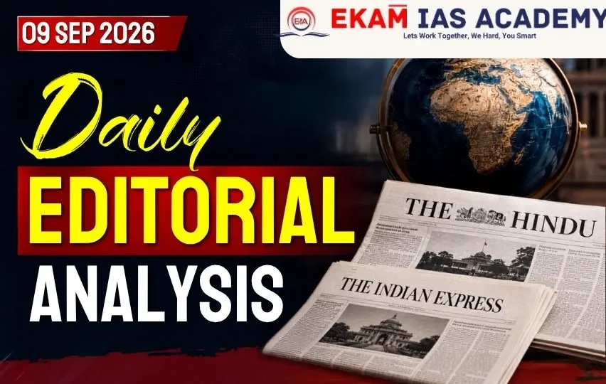 Daily Editorial Analysis 09 September 2026