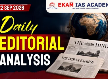 Daily Editorial Analysis 22 September 2026