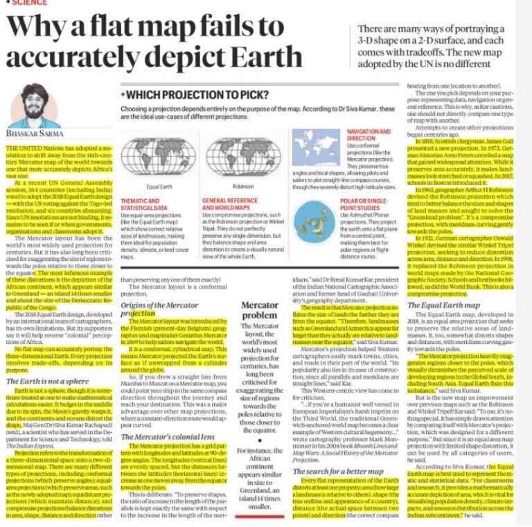 Why Flat Maps Cannot Accurately Represent Earth