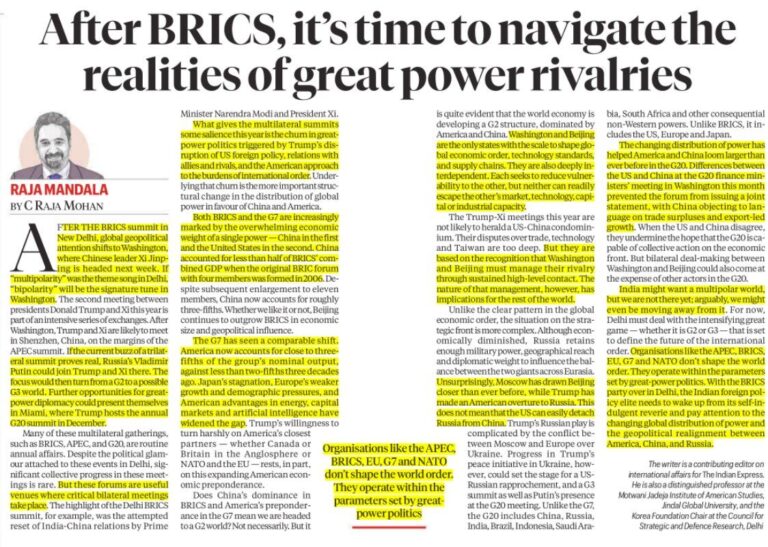 Great-Power Rivalry and the Changing Global Order