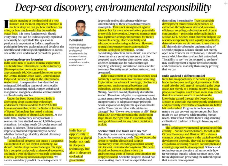 Deep-Sea Exploration & Environmental Responsibility