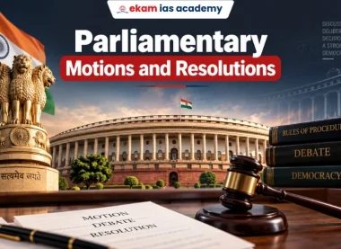 Parliamentary Motions and Resolutions UPSC