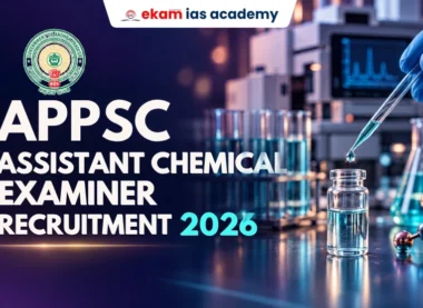 APPSC Assistant Chemical Examiner Recruitment 2026