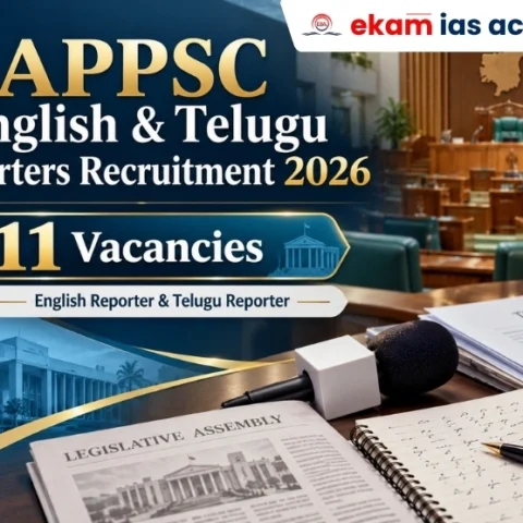 APPSC English & Telugu Reporters Recruitment 2026