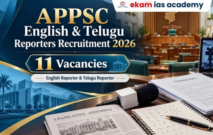 APPSC English & Telugu Reporters Recruitment 2026