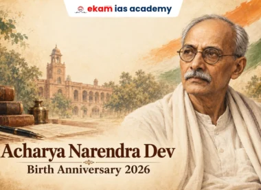 Acharya Narendra Dev Birth Anniversary 2026