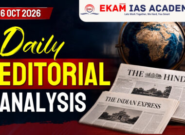 Daily Editorial Analysis 16 October 2026