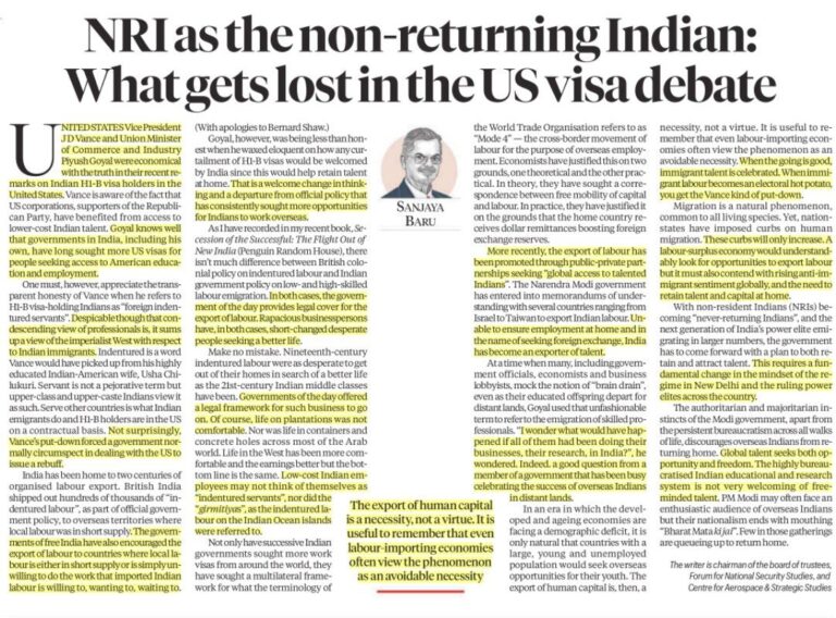 Indian Diaspora: Brain Drain & Talent Retention