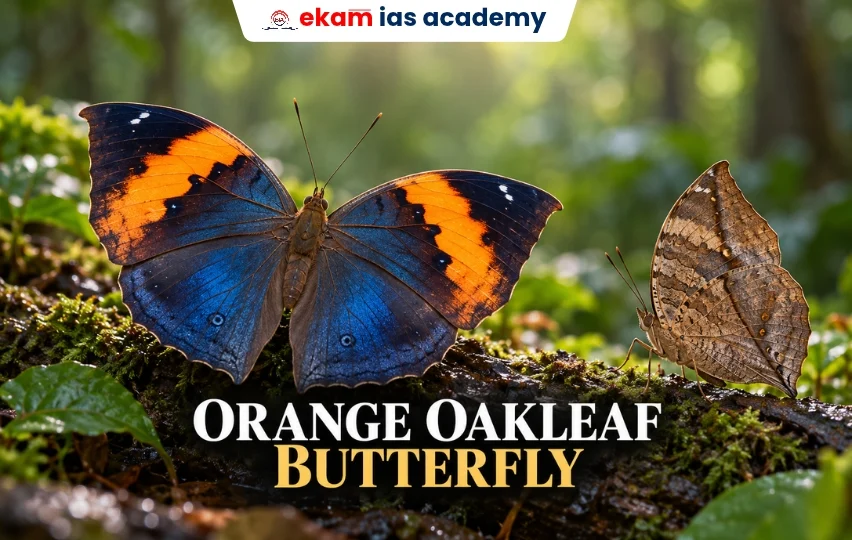 Orange Oakleaf Butterfly